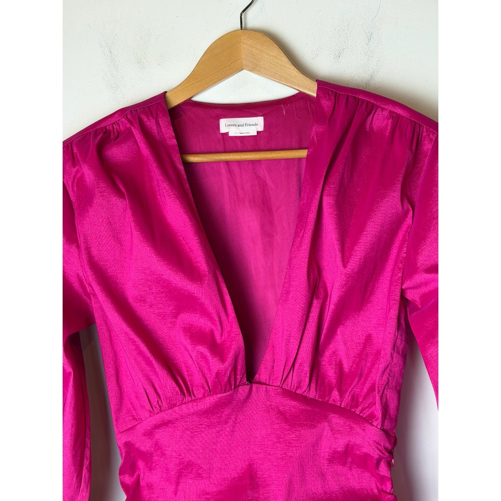 Lovers‎ and Friends Dress Women Small Pink Lorenza Tafetta Satin Mini Party Sexy - Picture 6 of 15